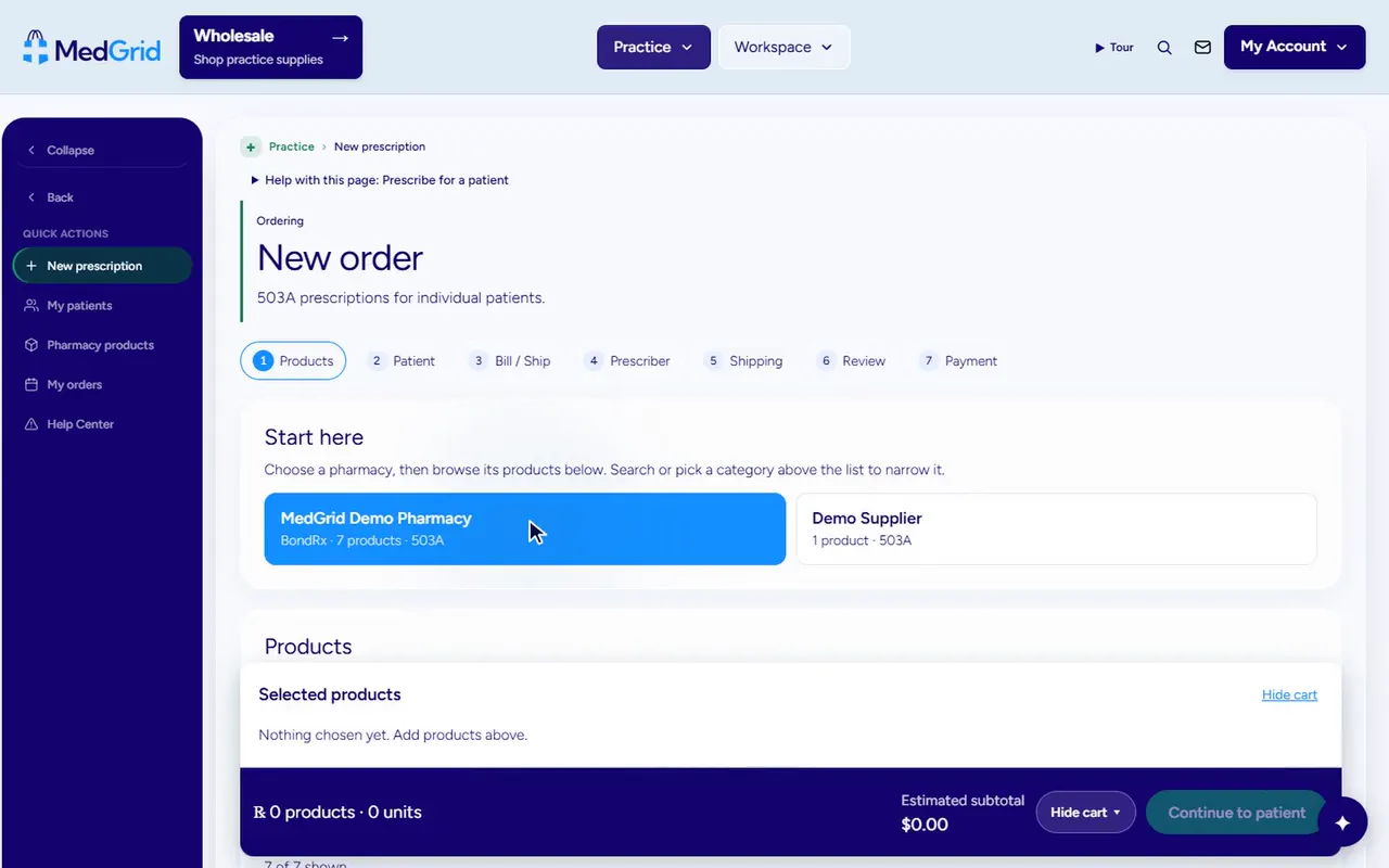 The MedGrid marketplace and portal